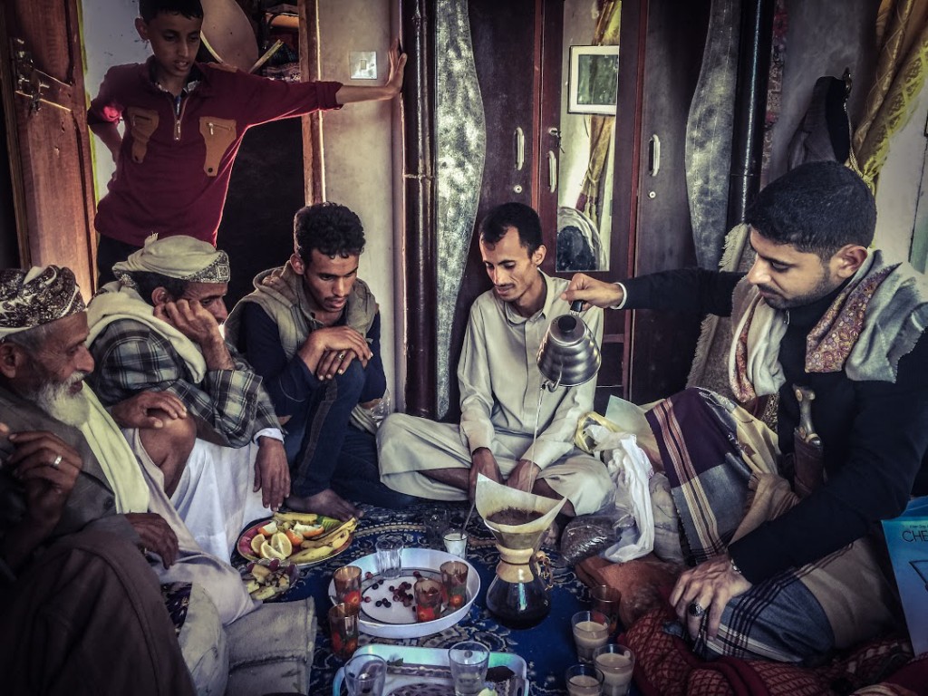 minum kopi di Yemen