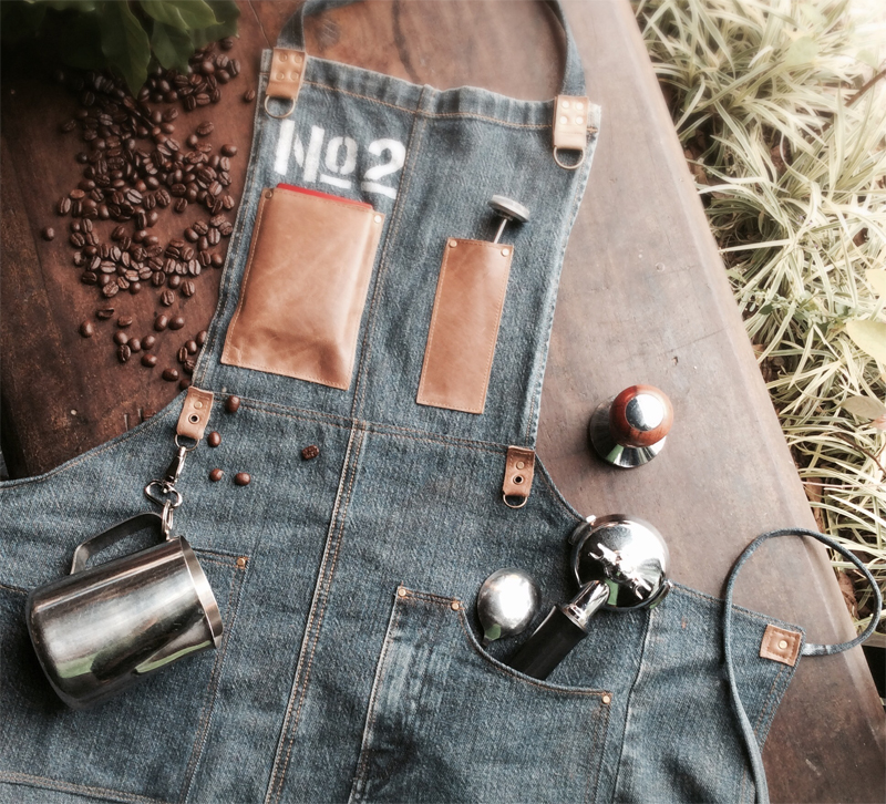 apron barista tools