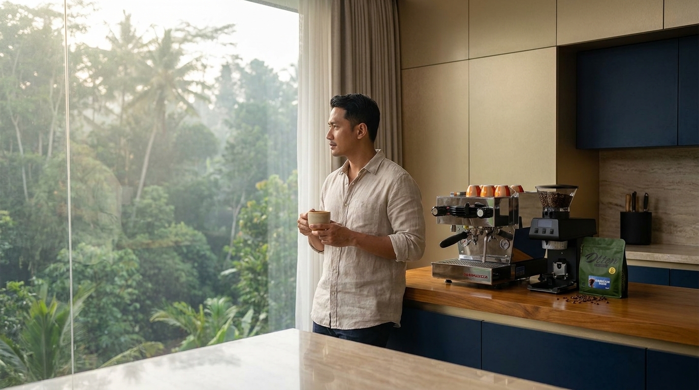 La Marzocco Linea Mini R vs Orchestrale Nota, Mesin Kopi Private Villa di Ubud